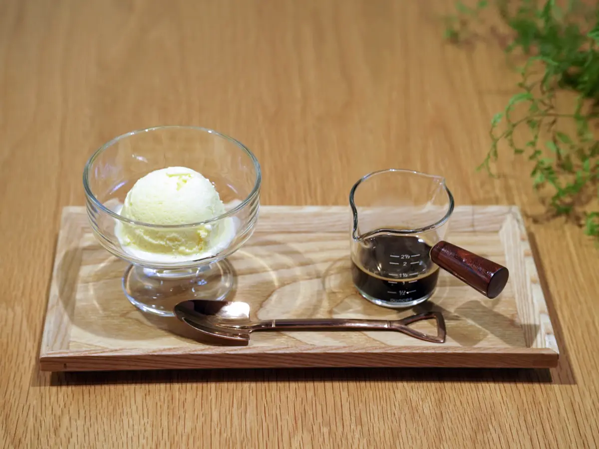 阿芙佳朵＋麵茶拿鐵義式冰淇淋｜植也咖啡
