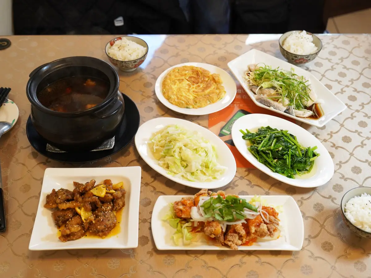 台南永康香橙料理食坊 四人套餐熱炒
