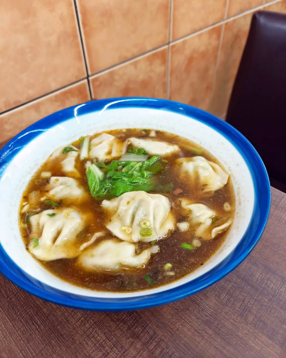 牛肉湯餃（105 元）｜張家牛肉麵