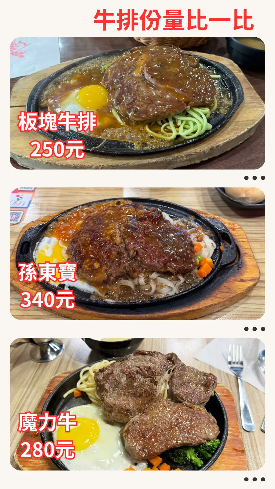 台南安平魔力牛牛排館 鐵板原肉牛排