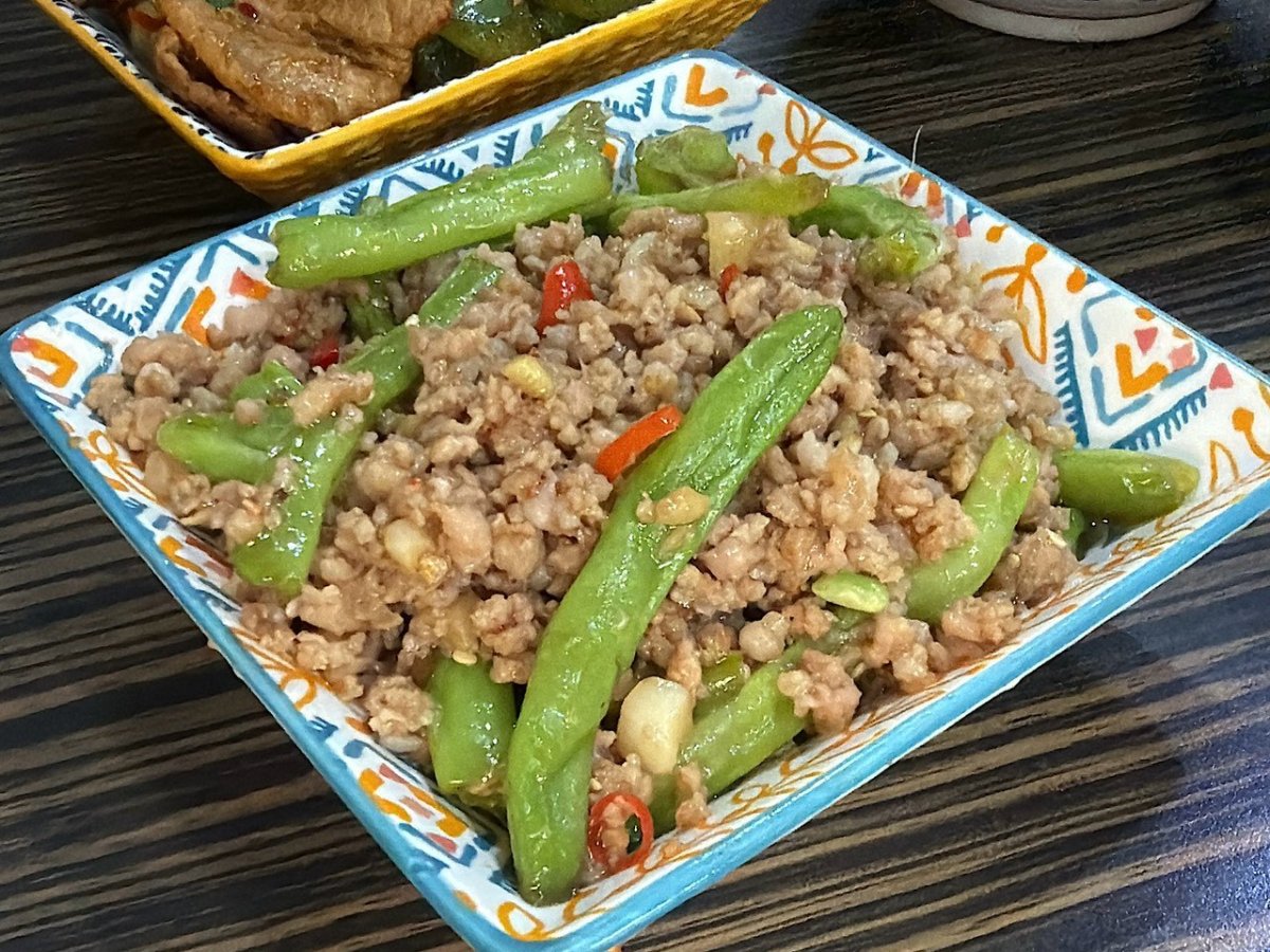 辣嬌程癮乾煸四季豆肉末乾香