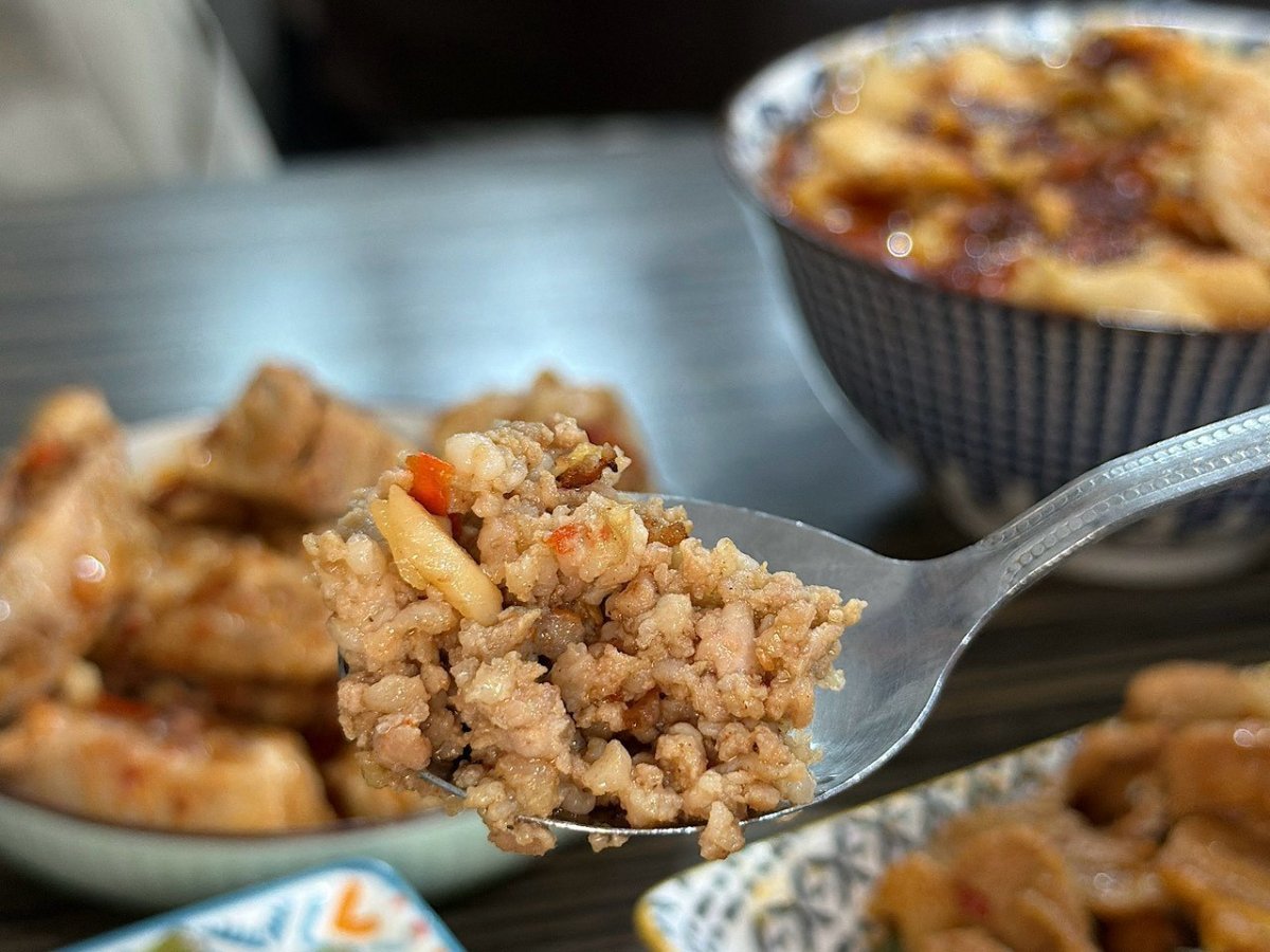 乾煸四季豆肉末湯匙特寫