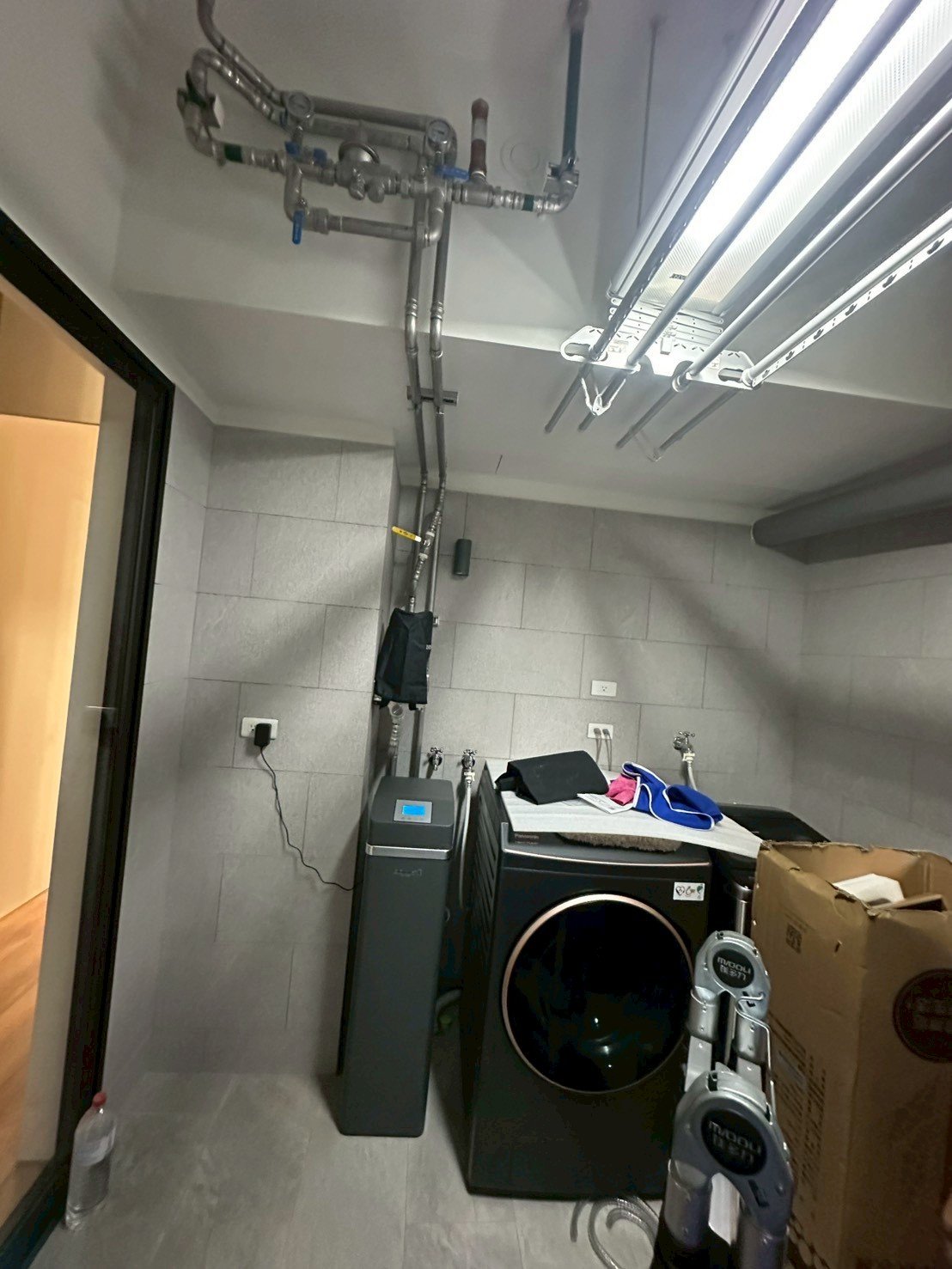 彰化淨水器前置過濾桶與軟水機完成配置