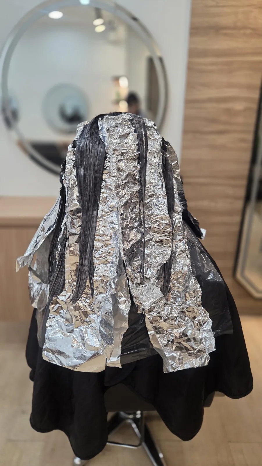中山區漂髮過程錫箔包滿整頭