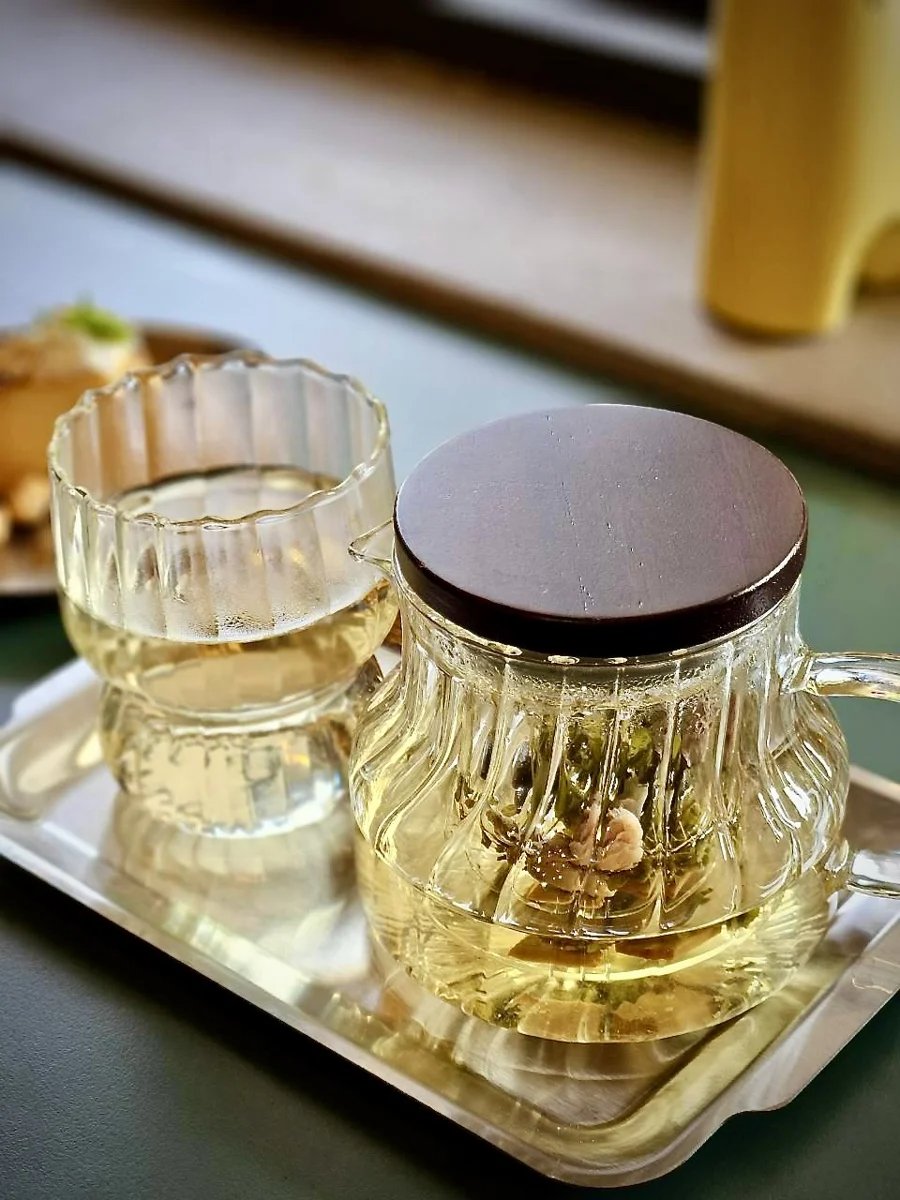 玫瑰情人花草茶玻璃壺
